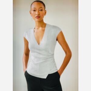 Silver blouse I added a new silk camisole